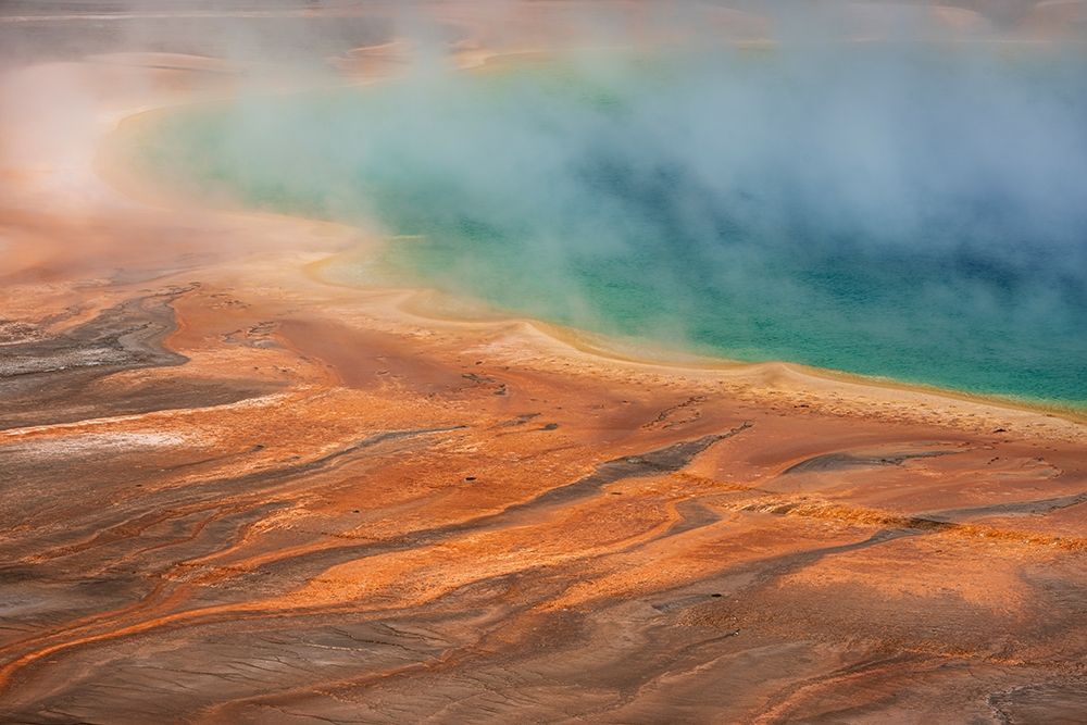 Wyoming-Yellowstone National Park Grand Prismatic Spring scenic